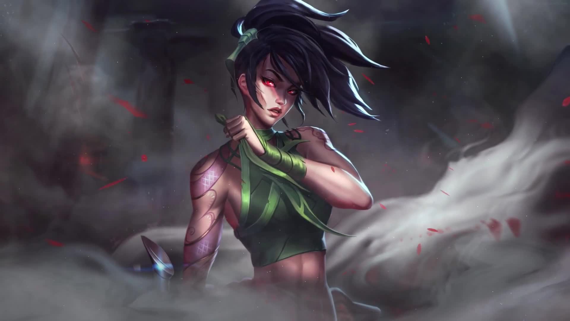 The Rogue Assassin Akali Hd Quality Live Wallpaper