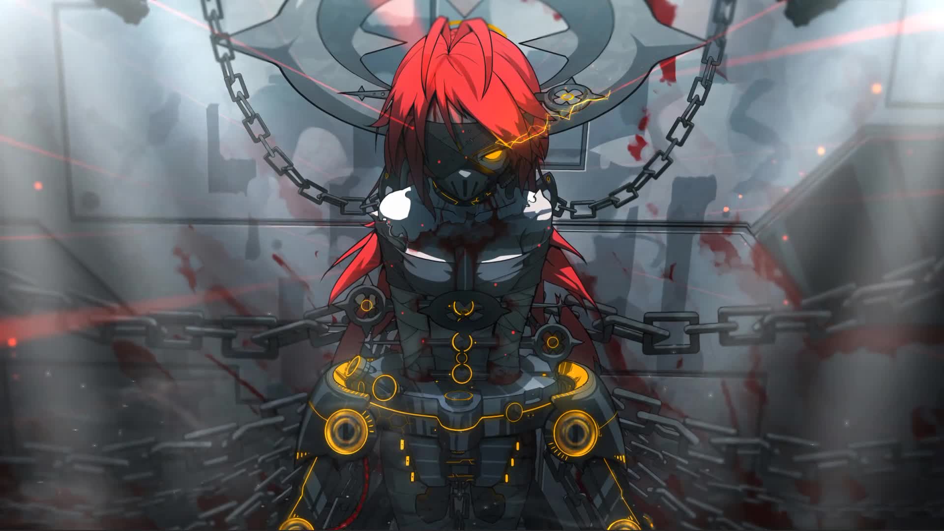 Anime Chained Girl Live Wallpaper