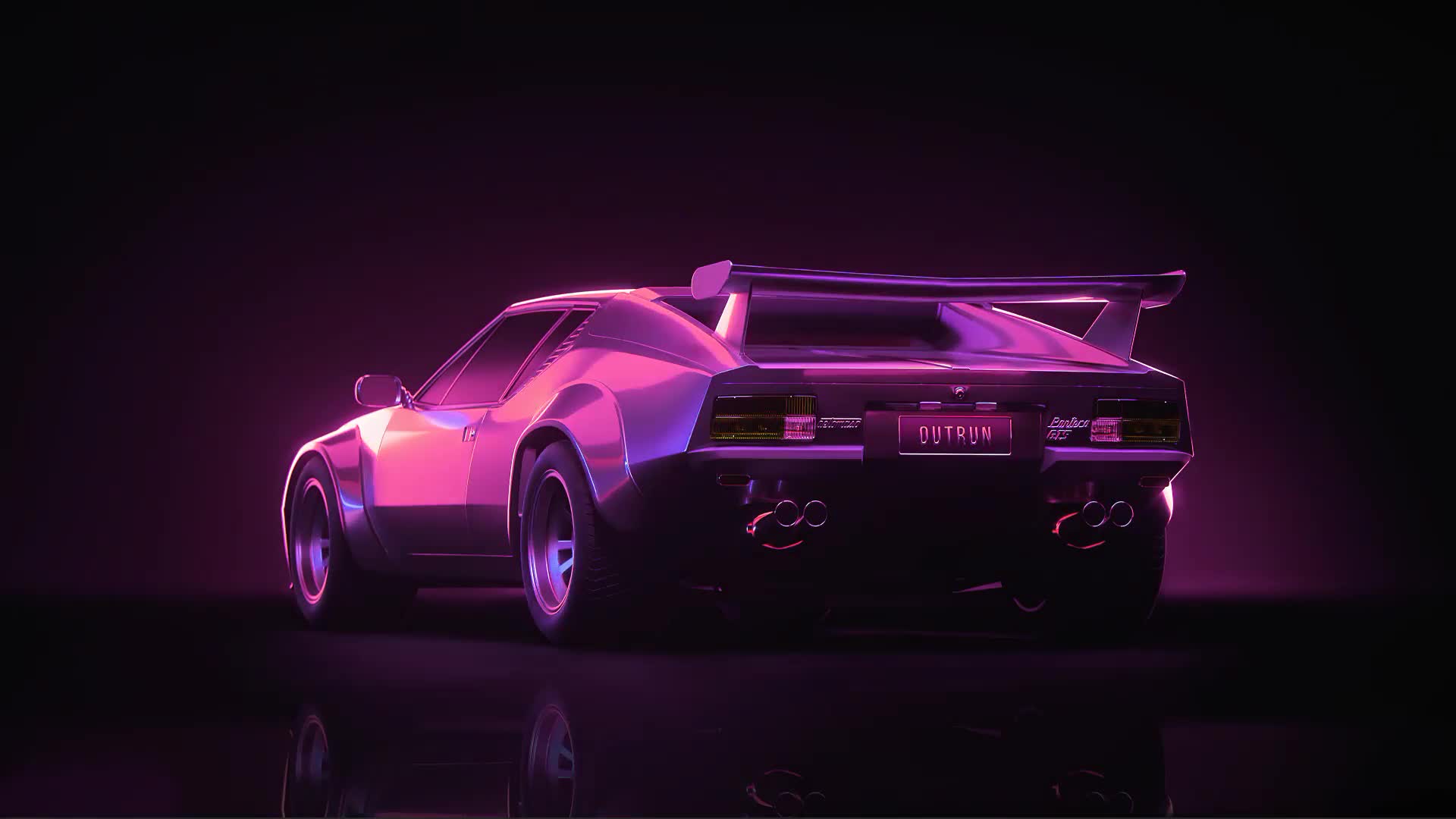 Car Outrun Rgb Live Wallpaper