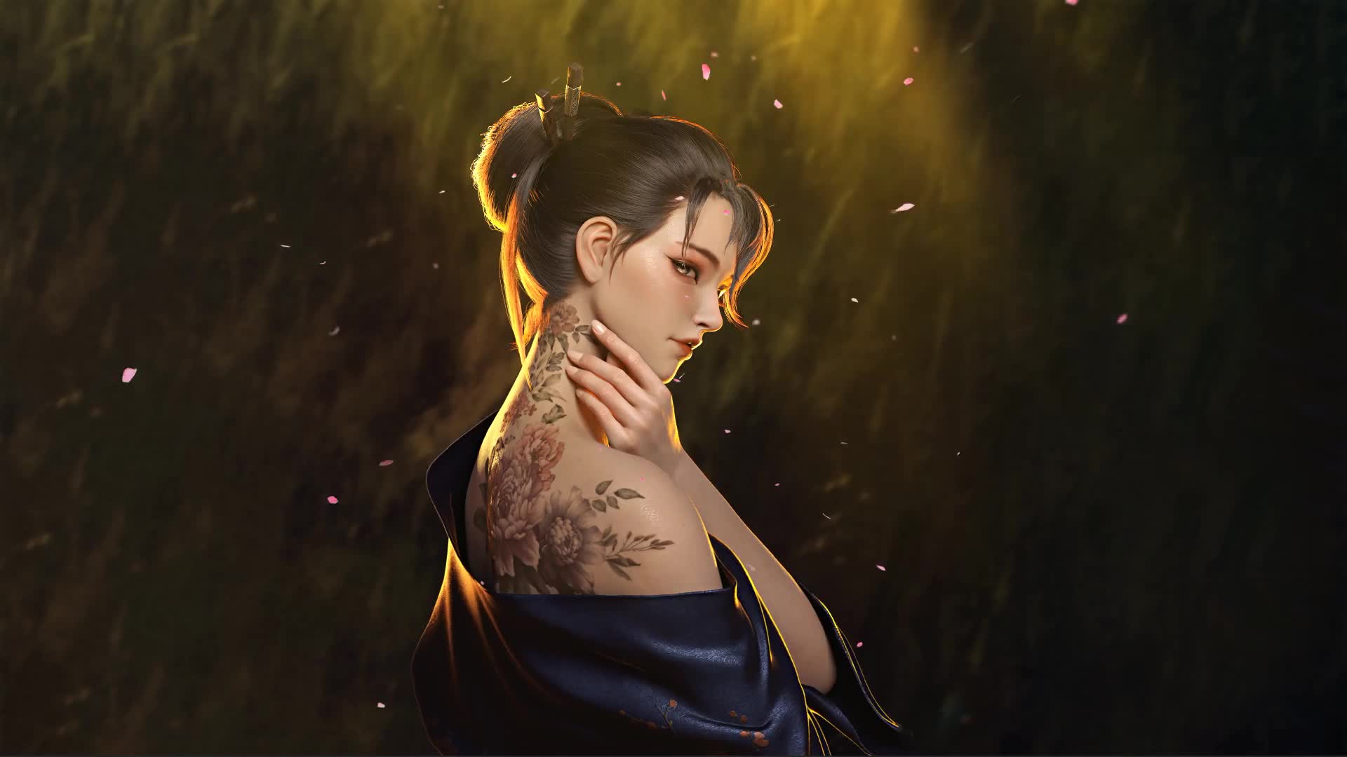 Backlight Girl Live Wallpaper