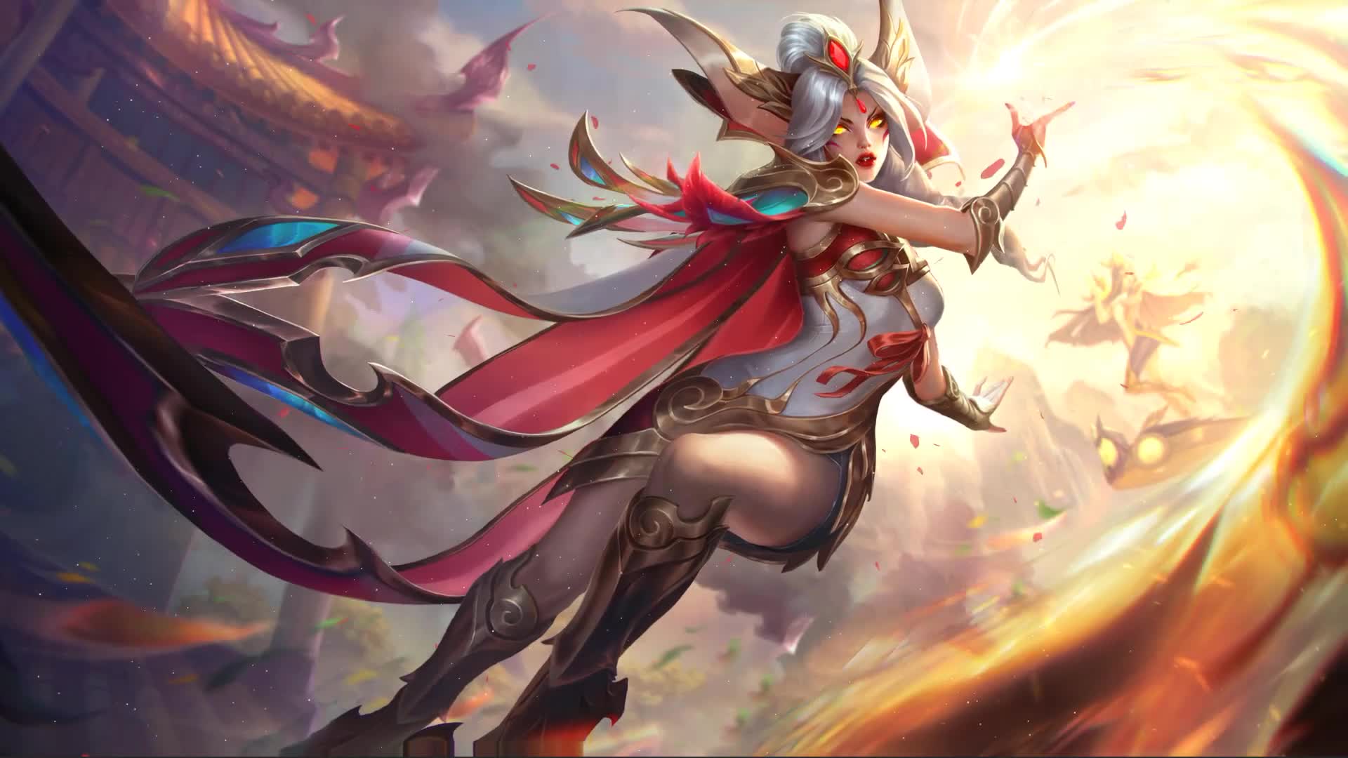Prestige Phoenix Xayah League Of Legends Live Wallpaper