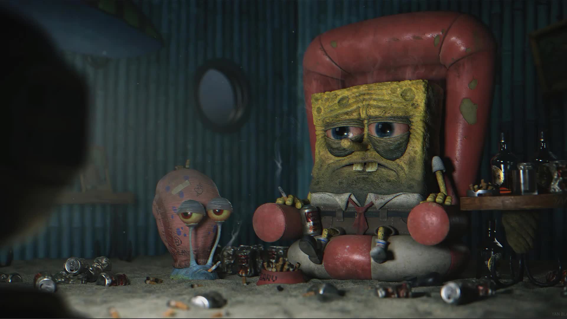 Tired Of Life - Depression Spangebob Live Wallpaper