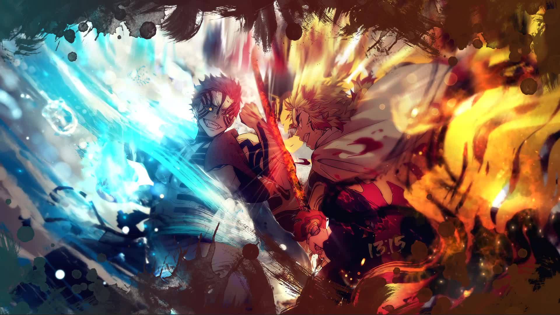Rengoku Akaza Demon Slayer Anime Live Wallpaper