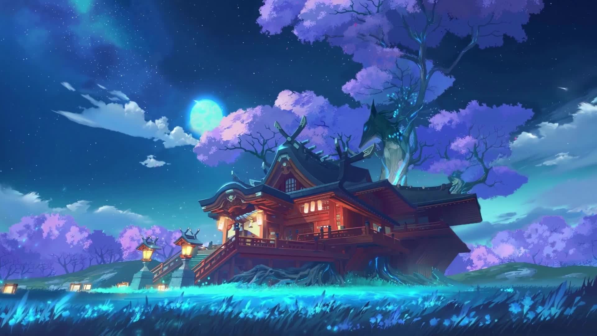 For Windows And Mac Inazuma Shrine Of Depths Genshin Impact Pc Live Wallpaper
