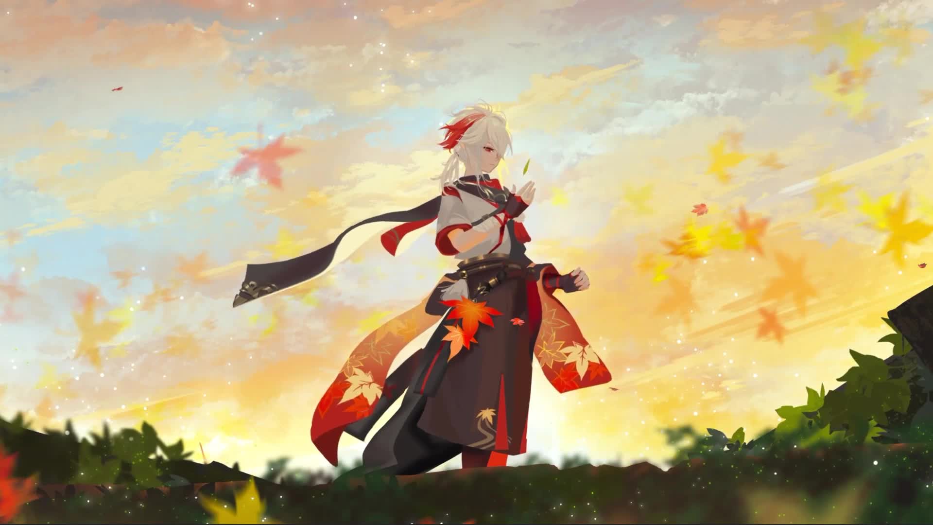 Kaedehara Kazuha Genshin Impact Anime Game Live Wallpaper