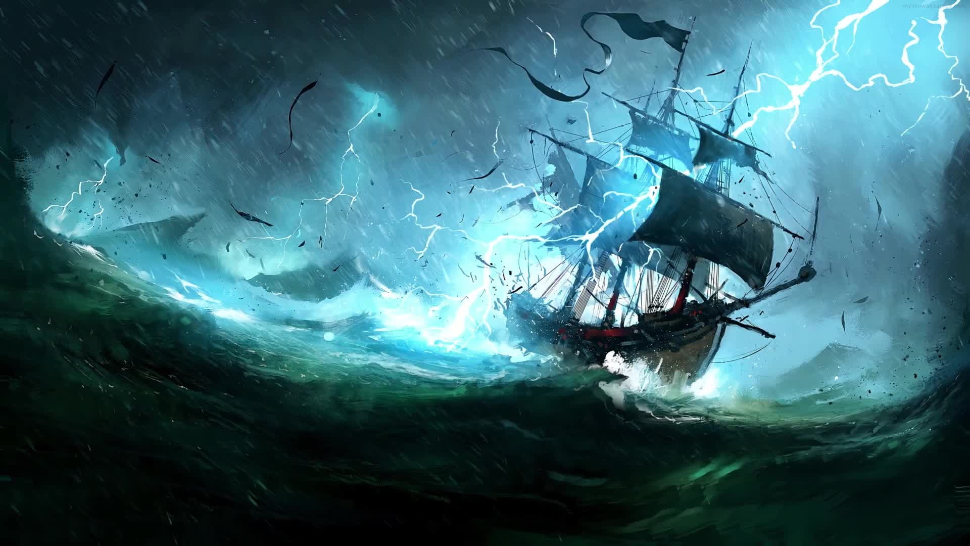 Pirate Ship PC Live Wallpaper