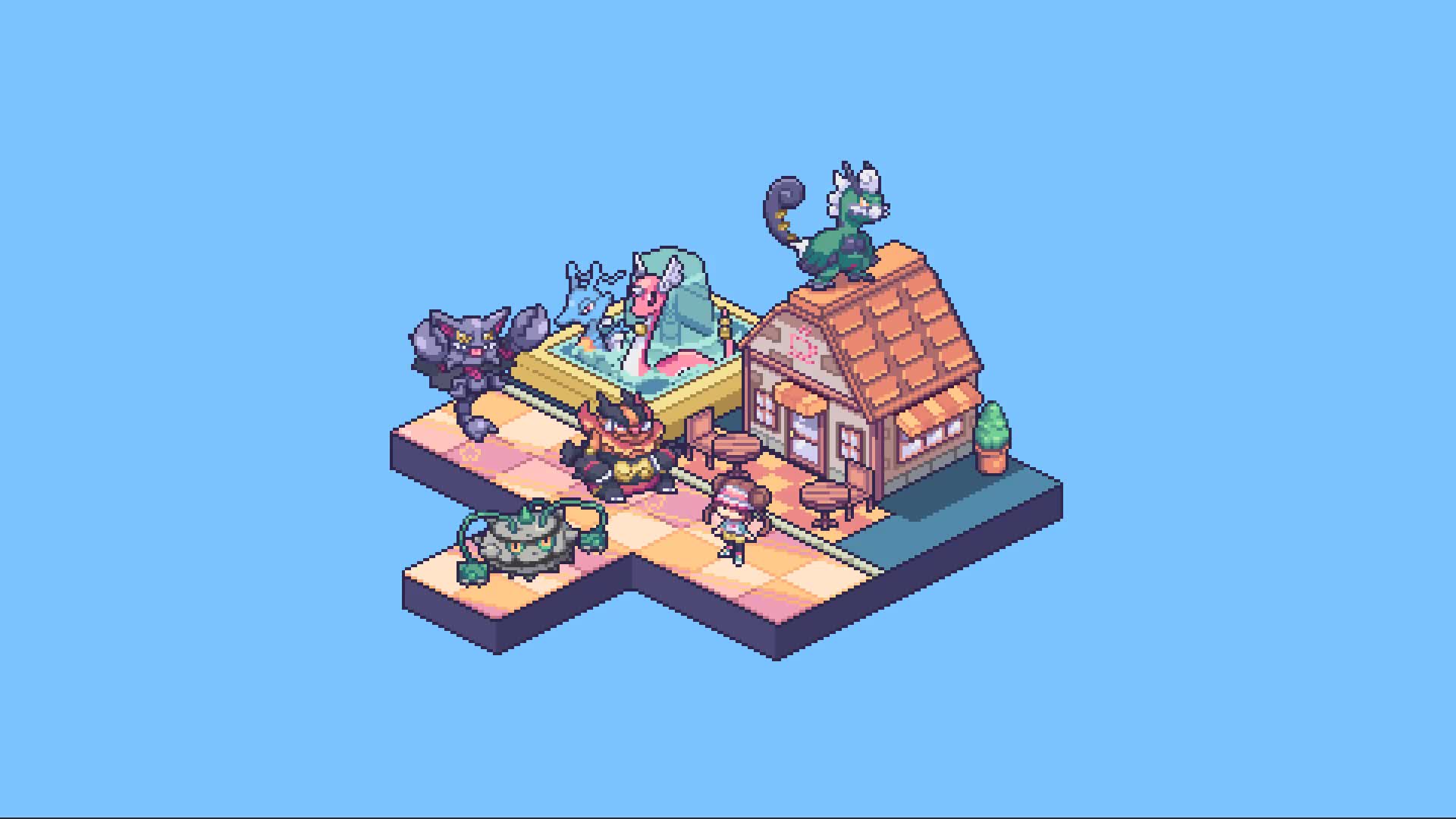 Pokemon Black White 2 Join Avenue Animaed Pixel Live Desktop