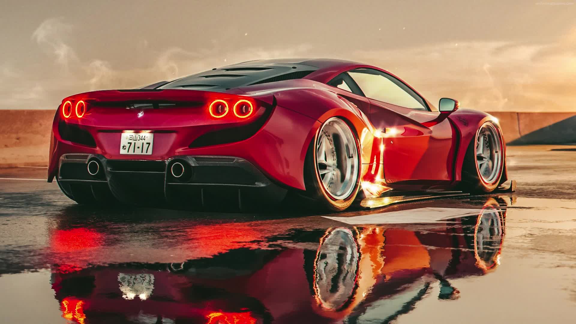 Windows and macOS Ferrari F8 HD Live Wallpaper