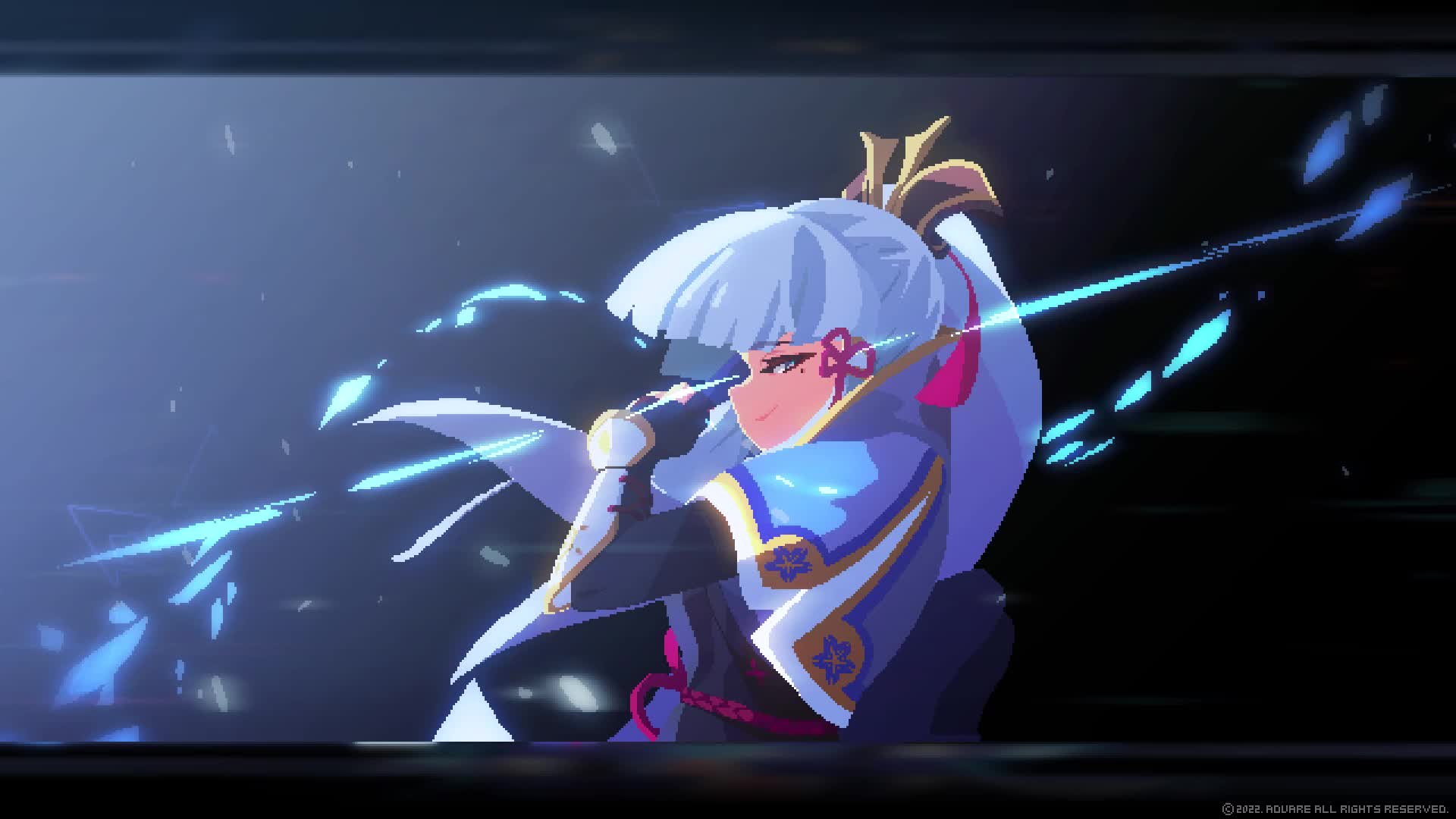 Ayaka Elemental Burst Anime Pixel Live Wallpaper