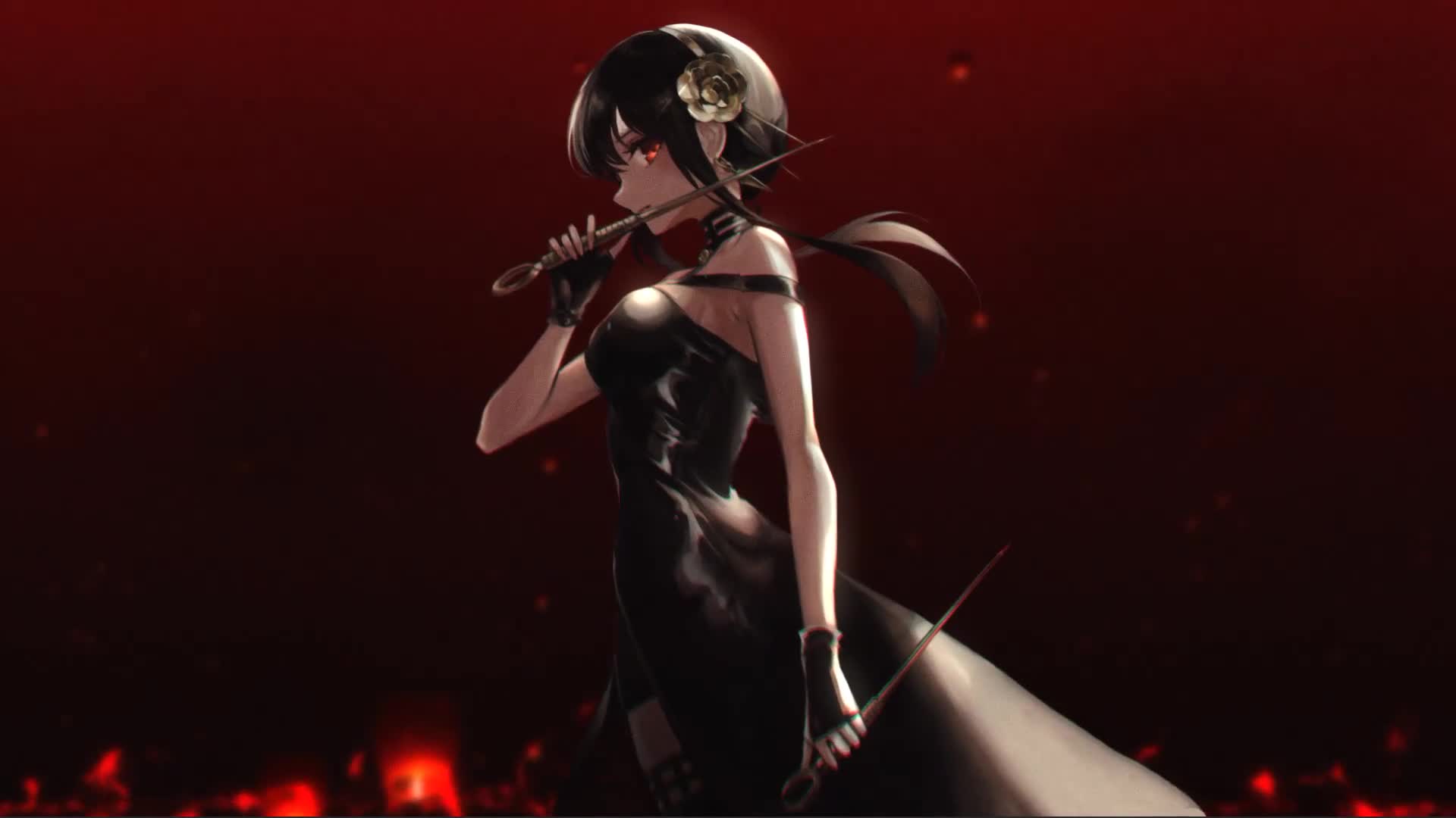 Spy X Family Yor Forger Red Blood Anime Live Wallpaper