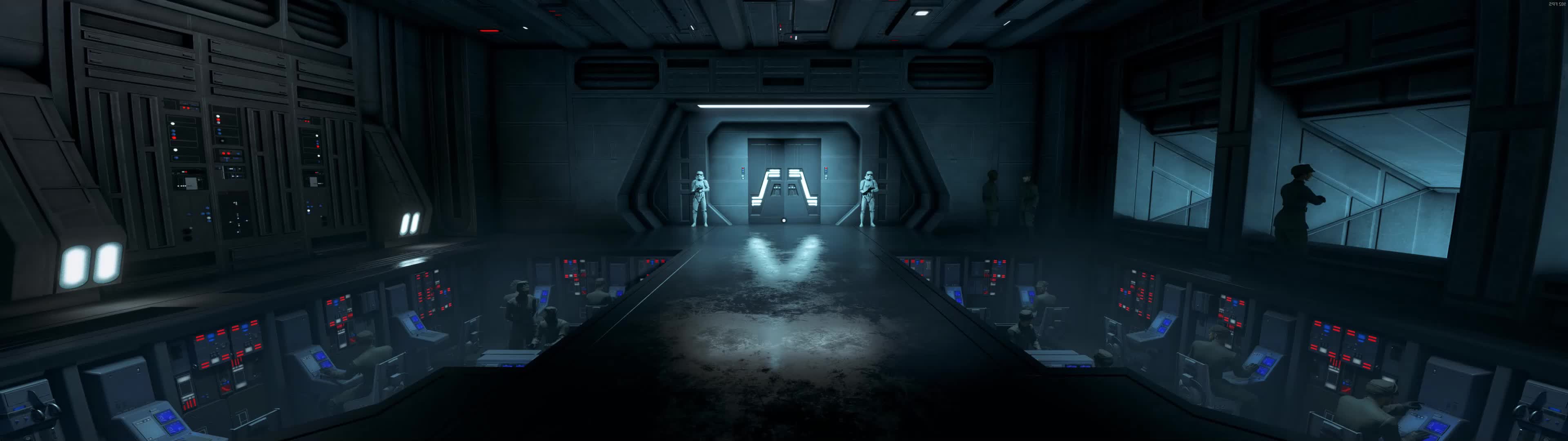 Imperial Deck Sar Wars Dual Monitor Live Wallpaper