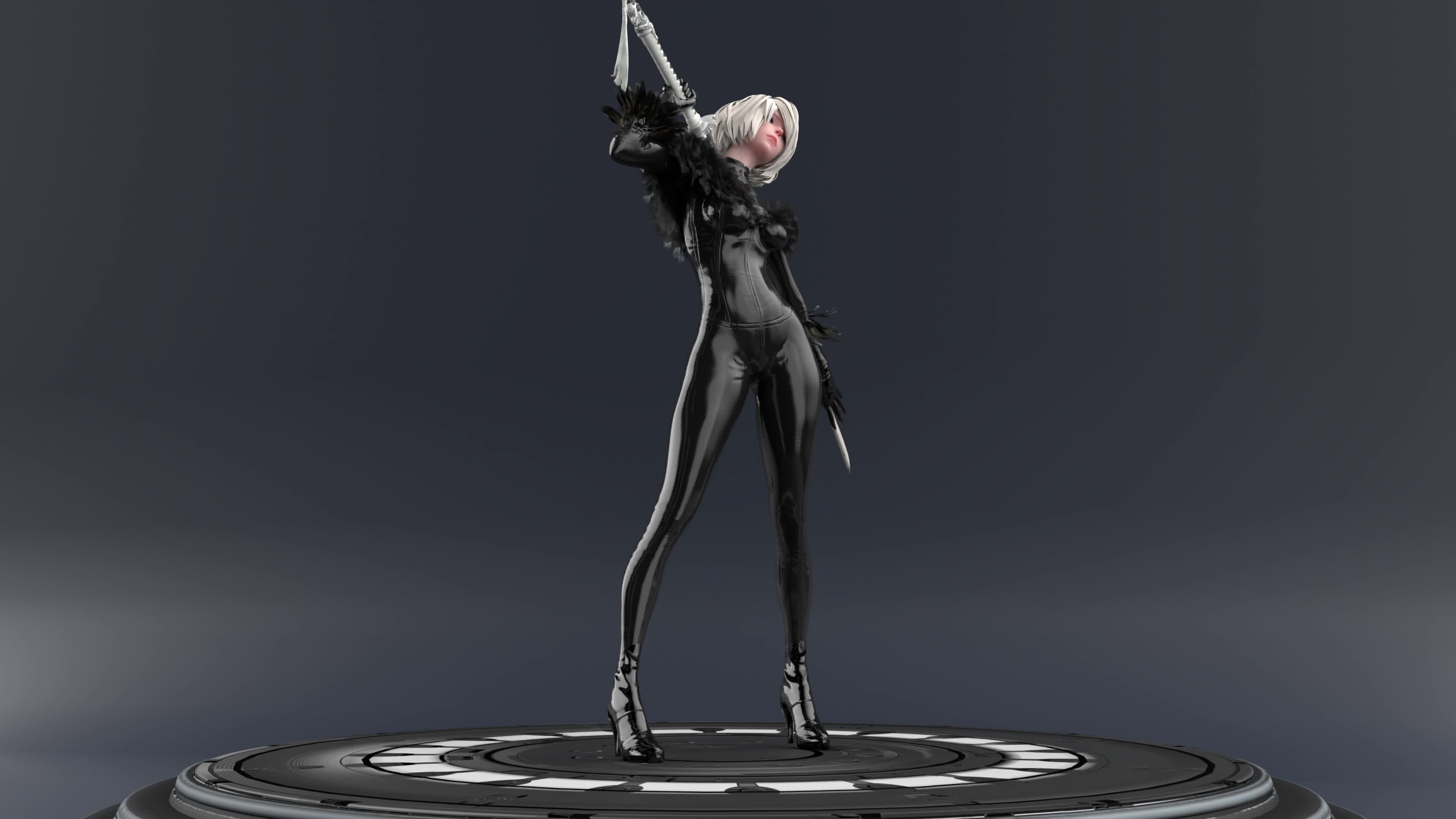 2B Bodysuit 4K Live Wallpaper