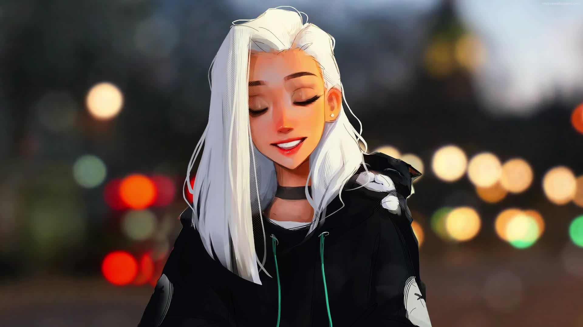 PC Animated Chill Girl Live Wallpaper