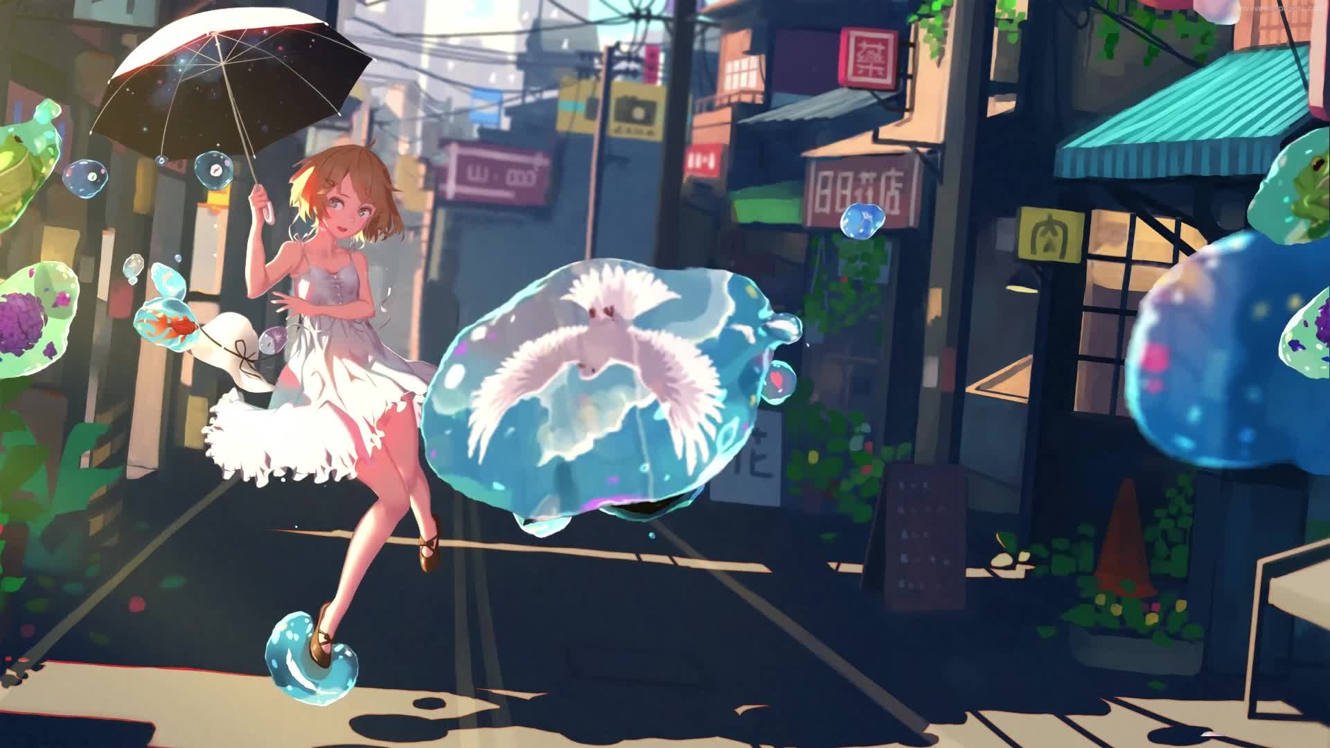 PC Animated Dreamy Water Drops Live Wallpaper