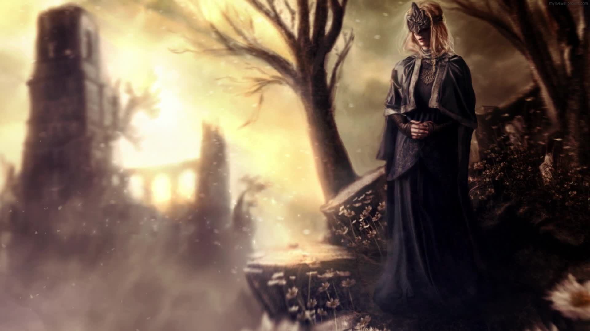 PC Animated Fire Keeper Dark Souls Live Wallpaper