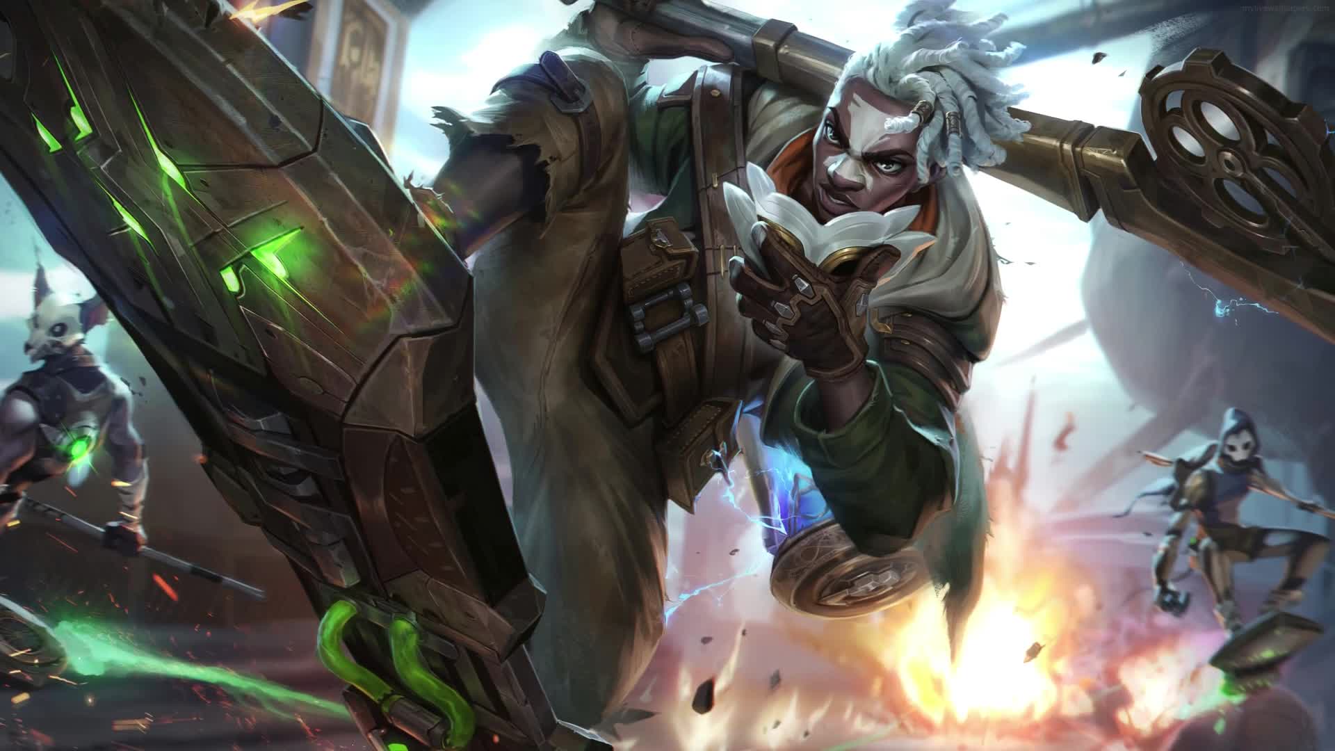 PC Animated Firelight Ekko Live Wallpaper