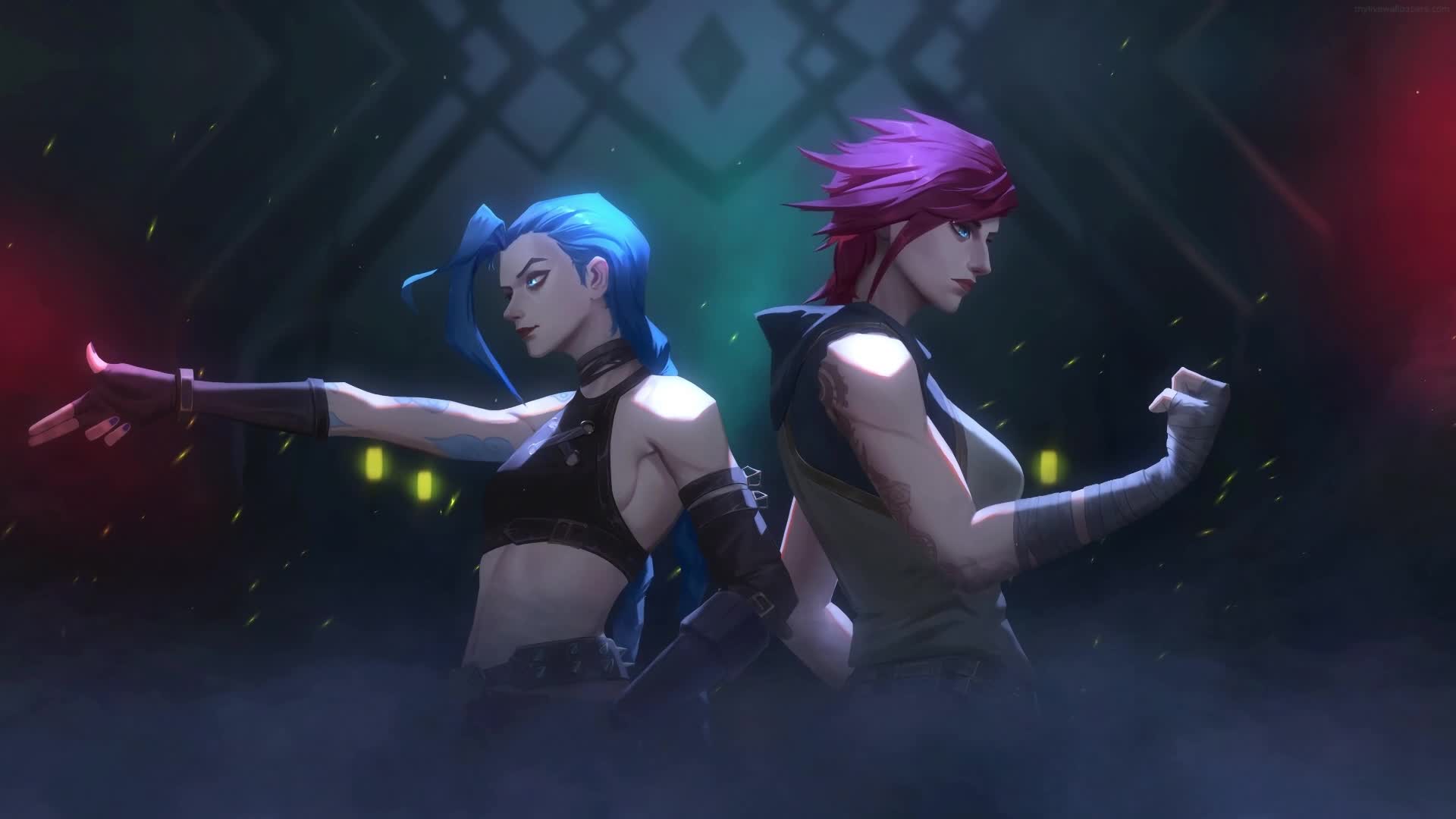 PC Animated Jinx and Vi Live Wallpaper