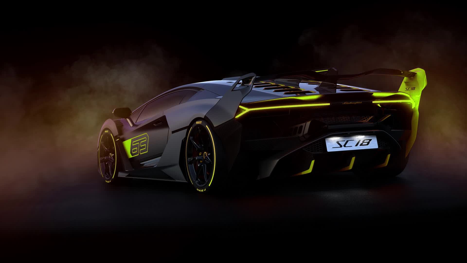PC Animated Lamborghini SC18 Live Wallpaper