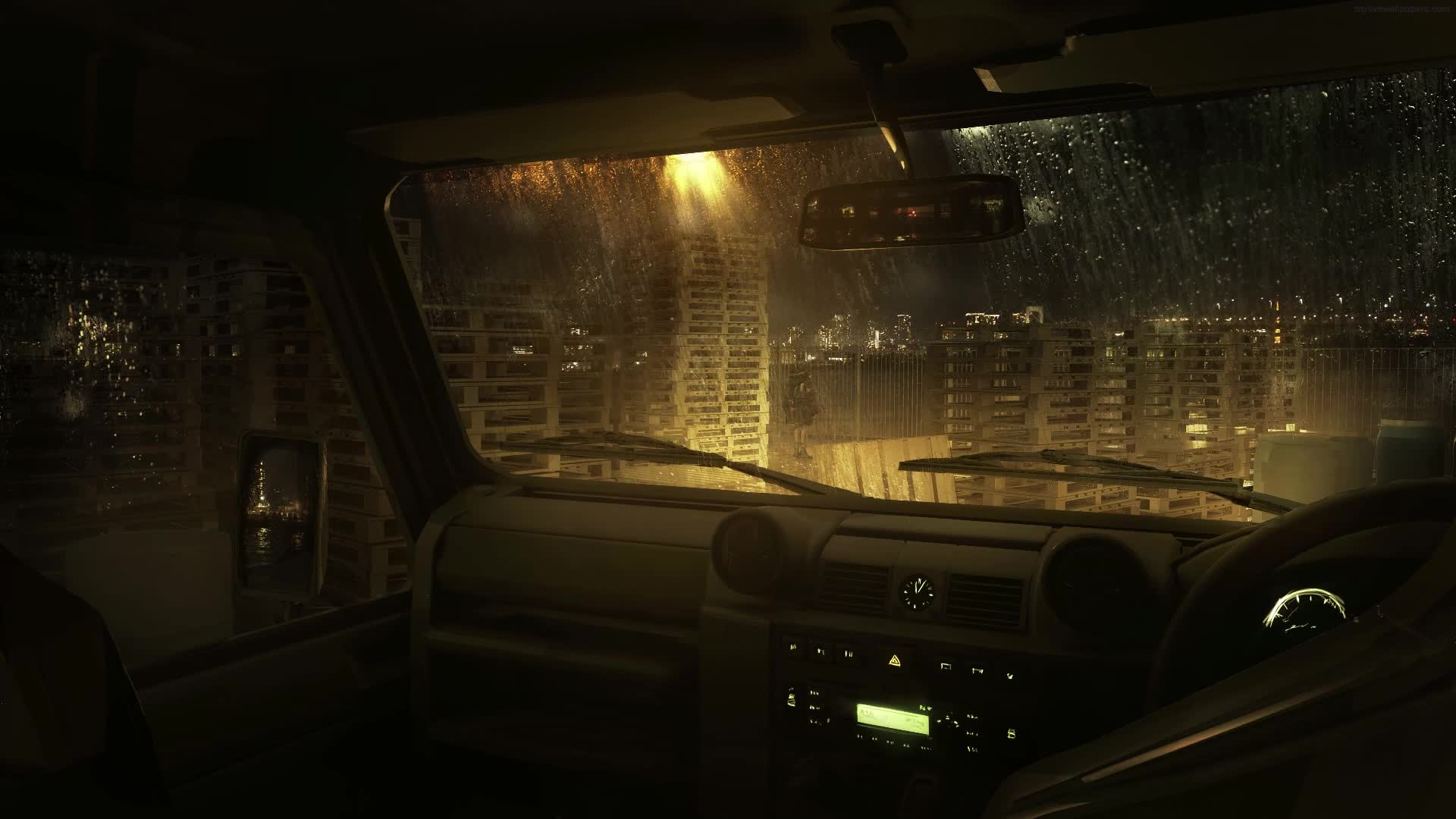 PC Animated Rain Car Live Wallpaper live wallpaper