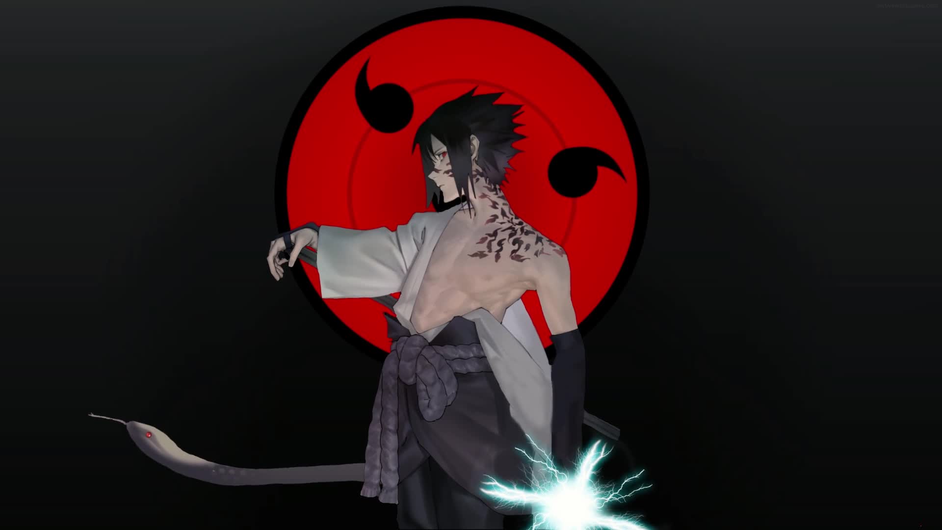 PC Animated Sasuke Uchiha Anime Live Wallpaper