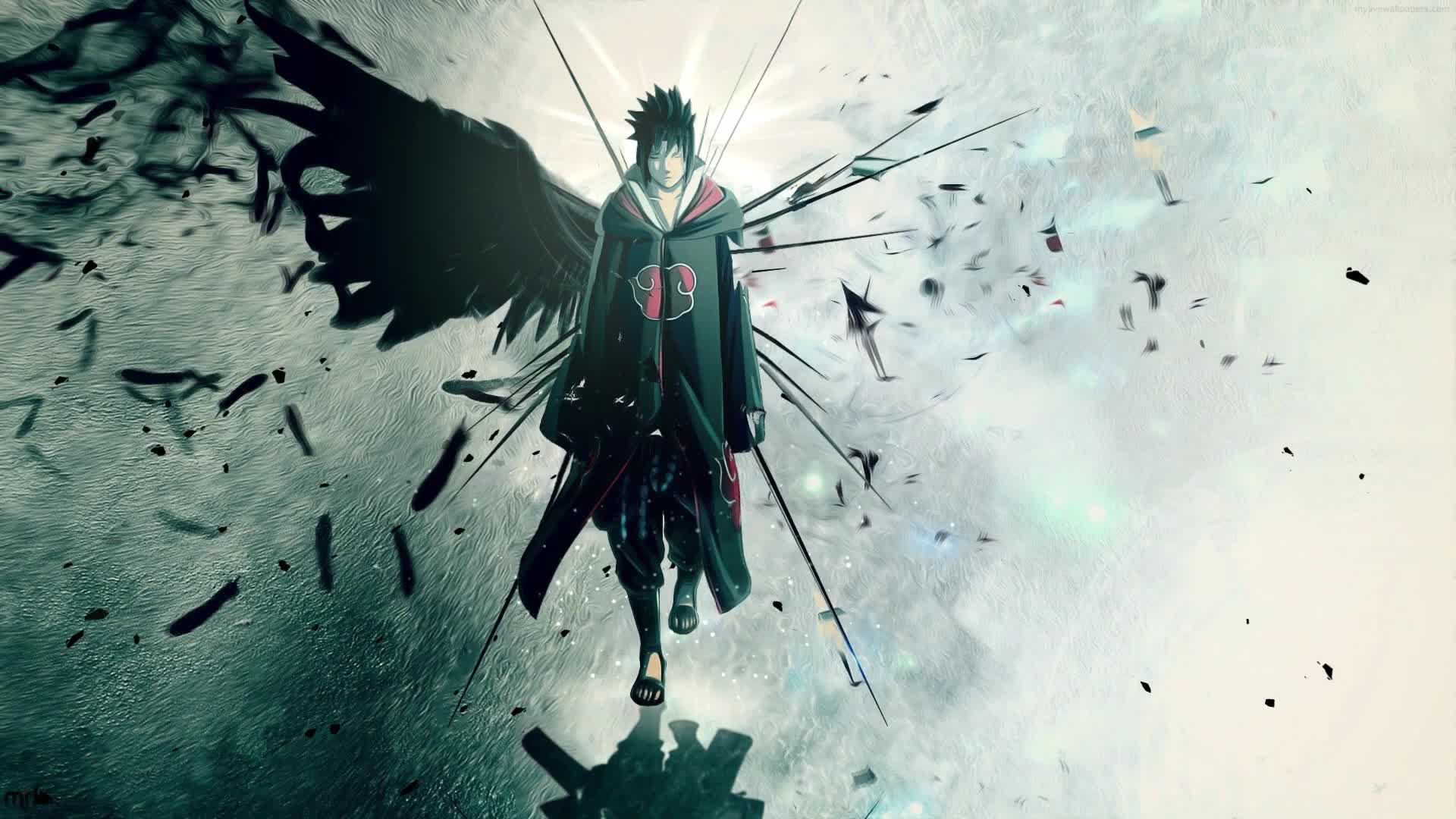 PC Animated Sasuke Uchiha Wing Anime Live Wallpaper