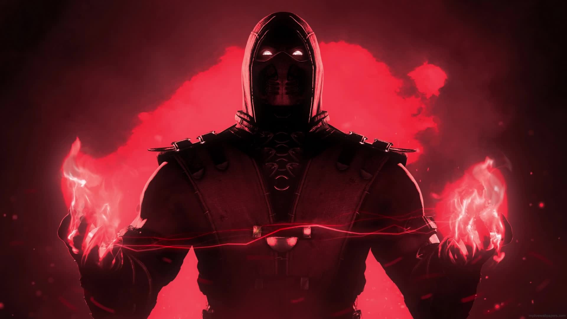 PC Animated Scorpion Flames Mortal Kombat Live Wallpaper