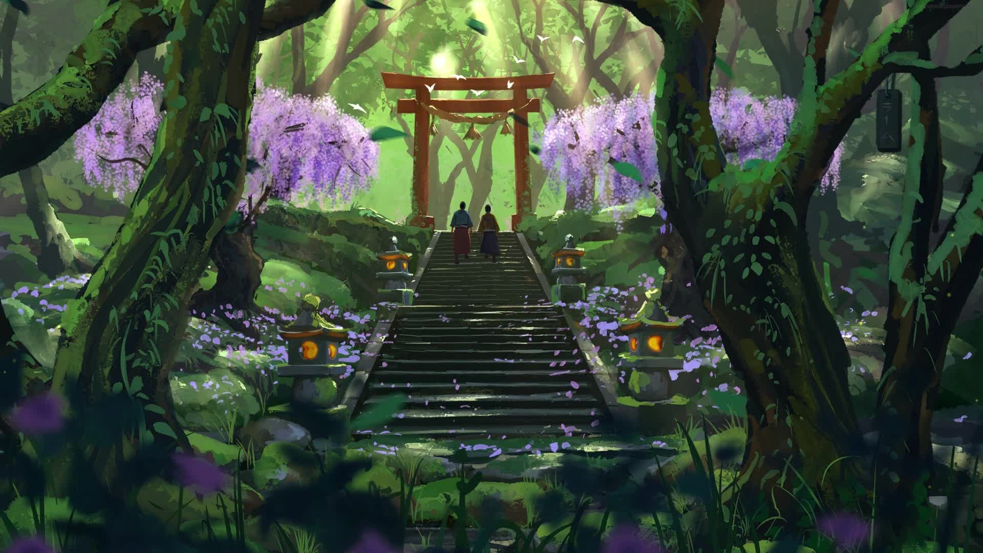 PC Animated Stairs to Torii Gate Live Wallpaper