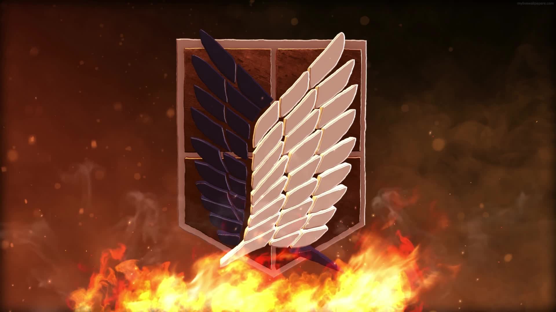 PC Animated The Wings Of Freedom AOT Live Wallpaper