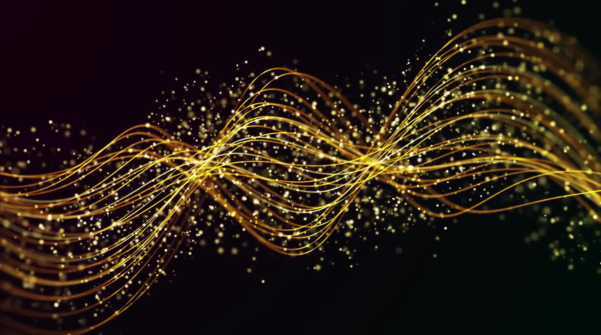 Gold Particle Windows 10 Animated Wallpaper