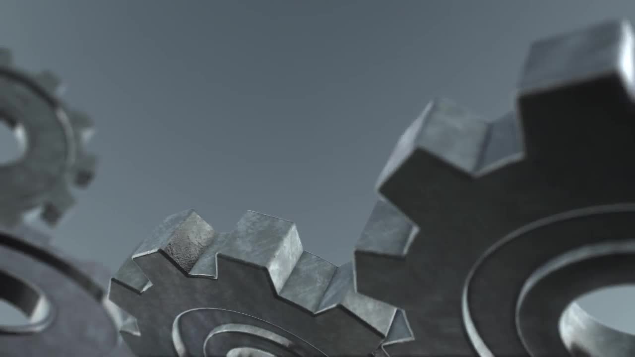 Metal Gears Spinning Windows Animated Wallpaper