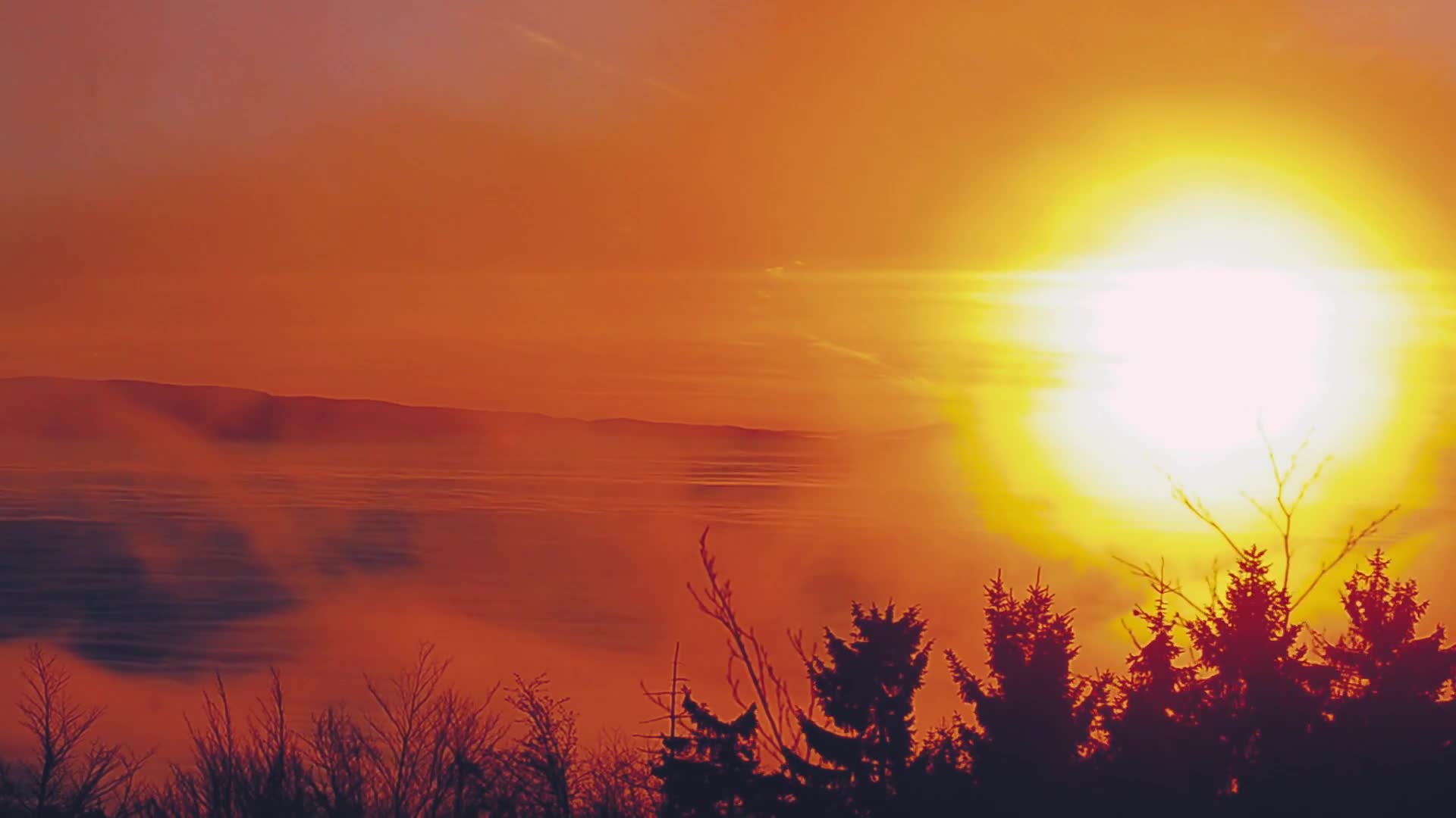 Mountains Sunrise Windows Animated Wallpaper