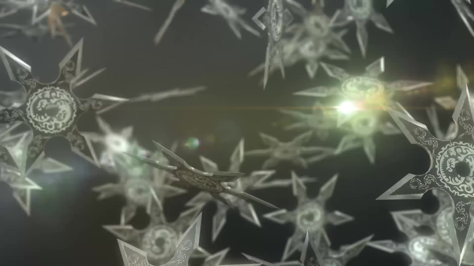 Throwing stars Windows Animated Wallpaper