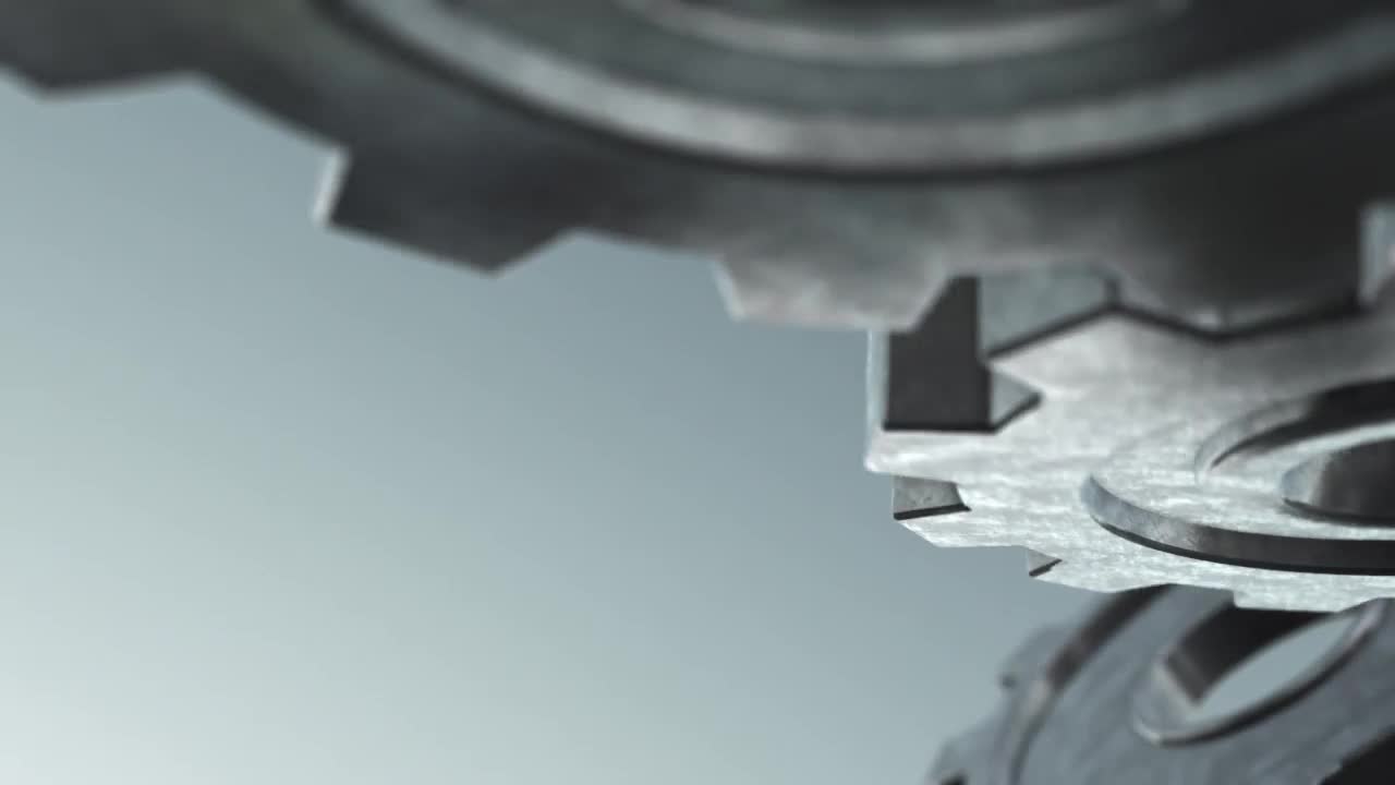 Zoom Metal Gears Spinning Windows Animated Wallpaper