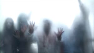 Zombie Invasion White Animated Wallpaper