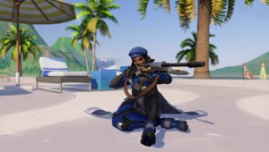 Almost a cabana Ana Amari Overwatch Live Wallpaper