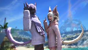 Final Fantasy XIV Osis and Mazashi Live Wallpaper