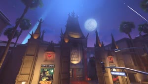 Overwatch Hollywood Halloween Movie Theatre Live Wallpaper