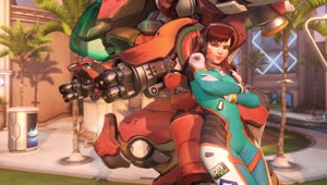Overwatch D.Va Menu Live Wallpaper