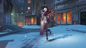 Overwatch Mercy Christmas UHD Live Wallpaper