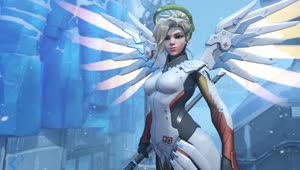 Overwatch Mercy Snow Live Wallpaper