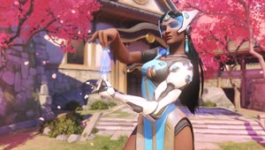 Overwatch Symmetra Menu Live Wallpaper