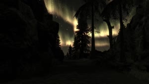 Skyrim Nature Night Shining Live Wallpaper