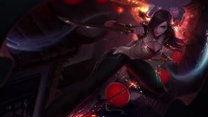 Warring Kingdoms Katarina Login Screen Animated Splash art Live Wallpaper