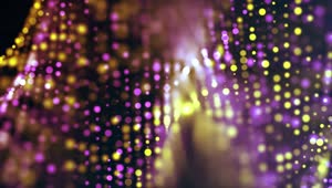 Waves of Yellow Purple Particles 4K Relaxing Live Wallpaper