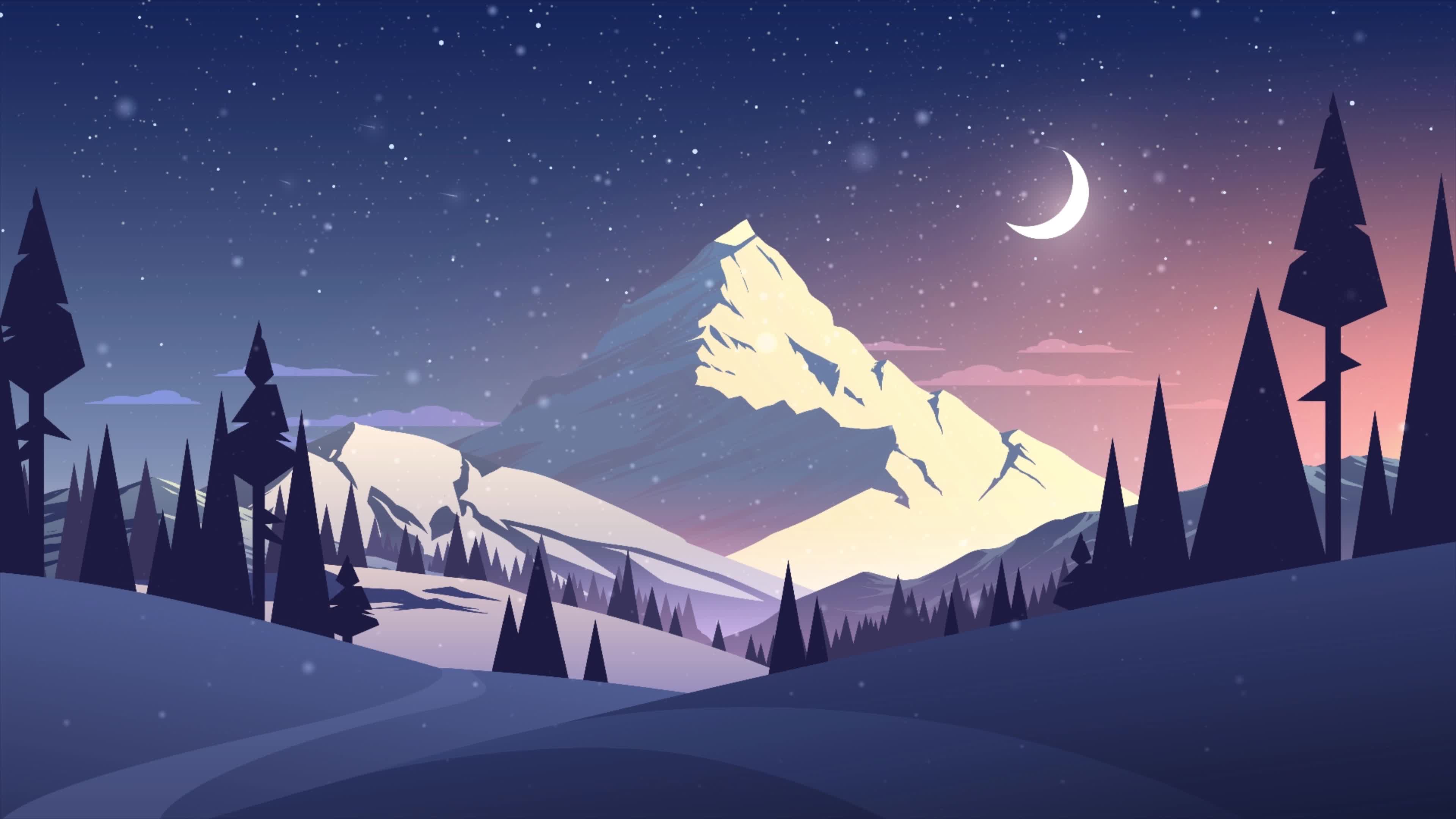 PC Snow Mountain 4K Live Wallpaper live wallpaper