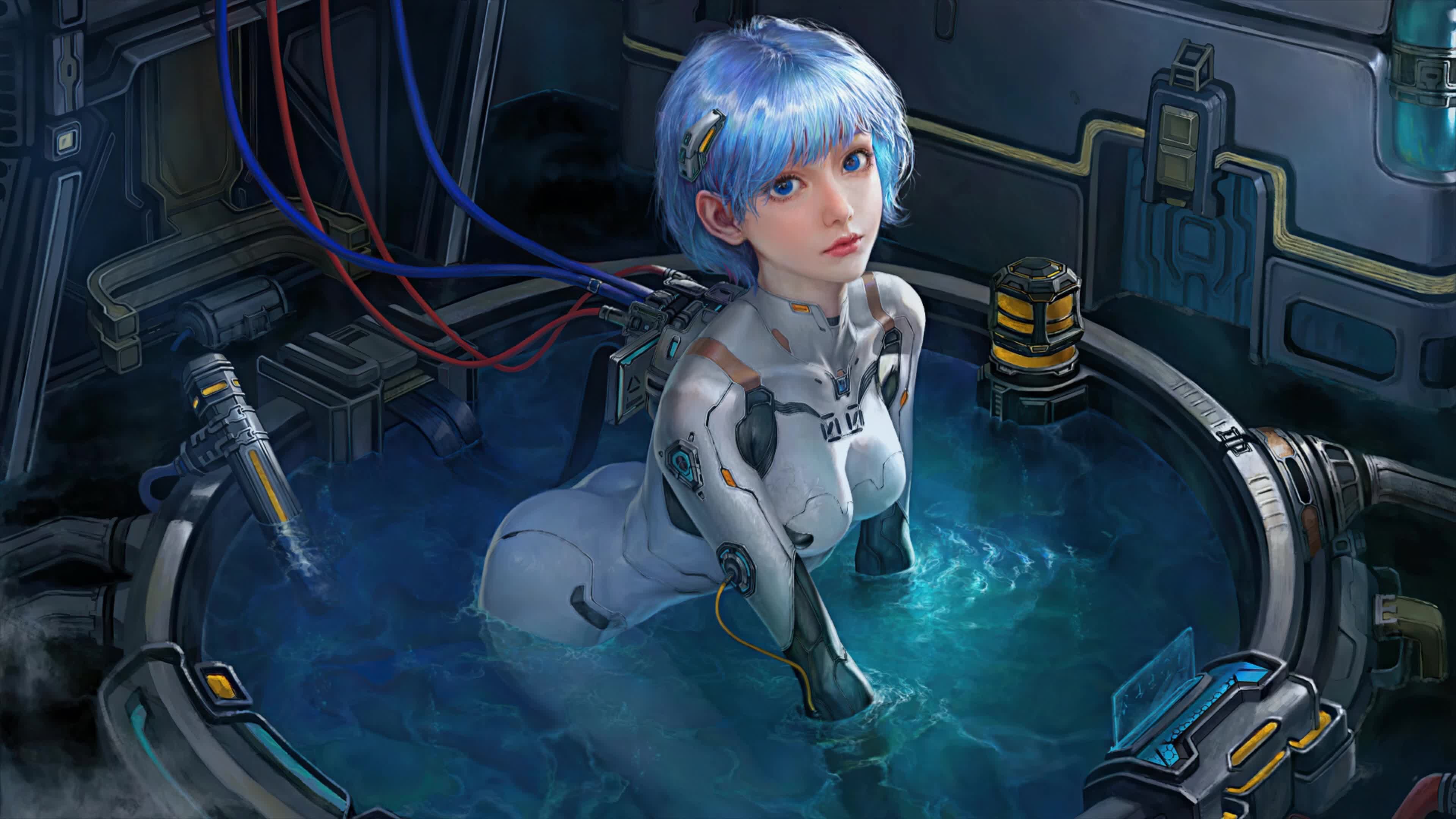 Rei Ayanami Neon Genesis Evangelion 4K Live Wallpaper