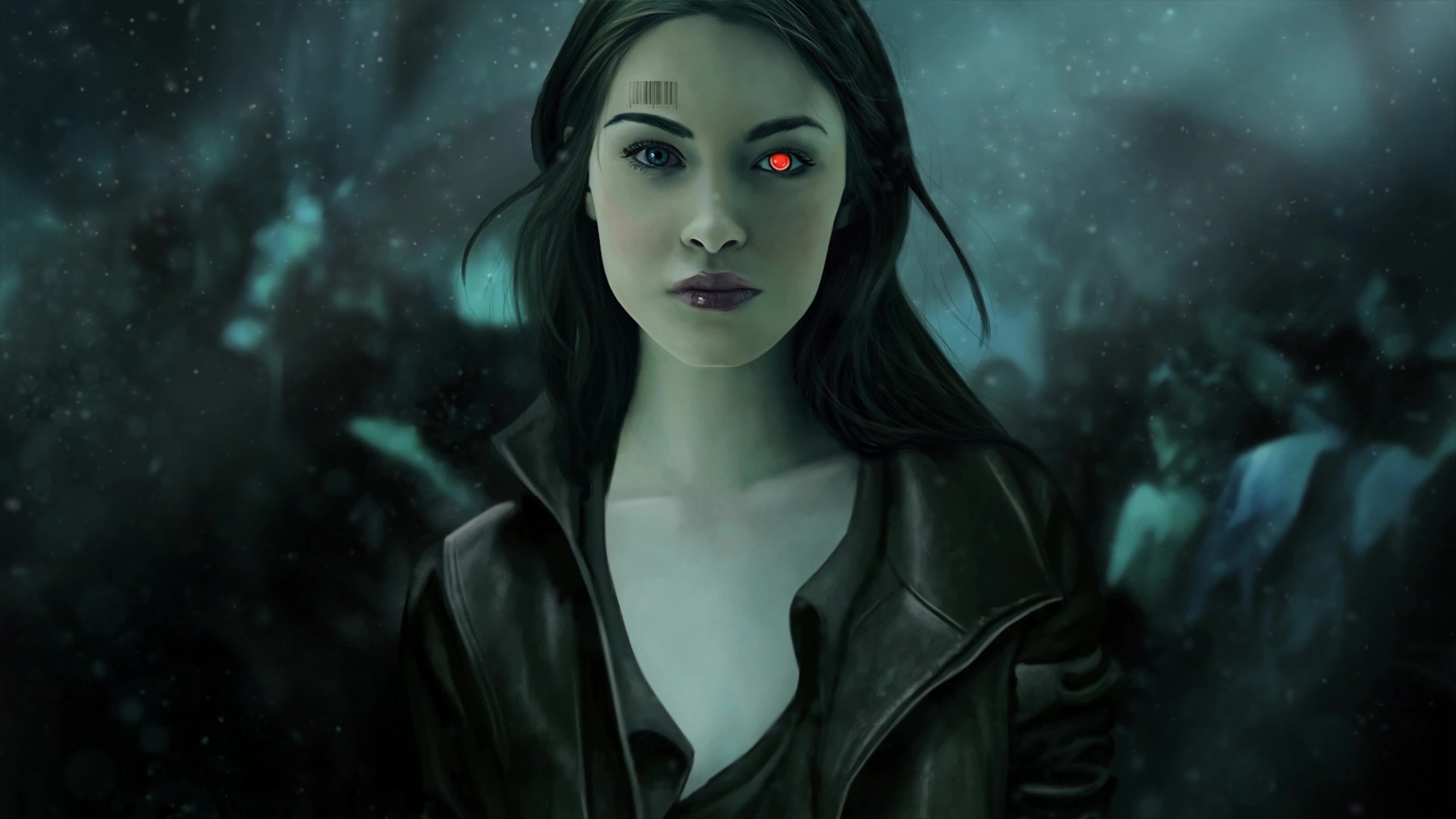 Cyborg Girl 4K Live Wallpaper