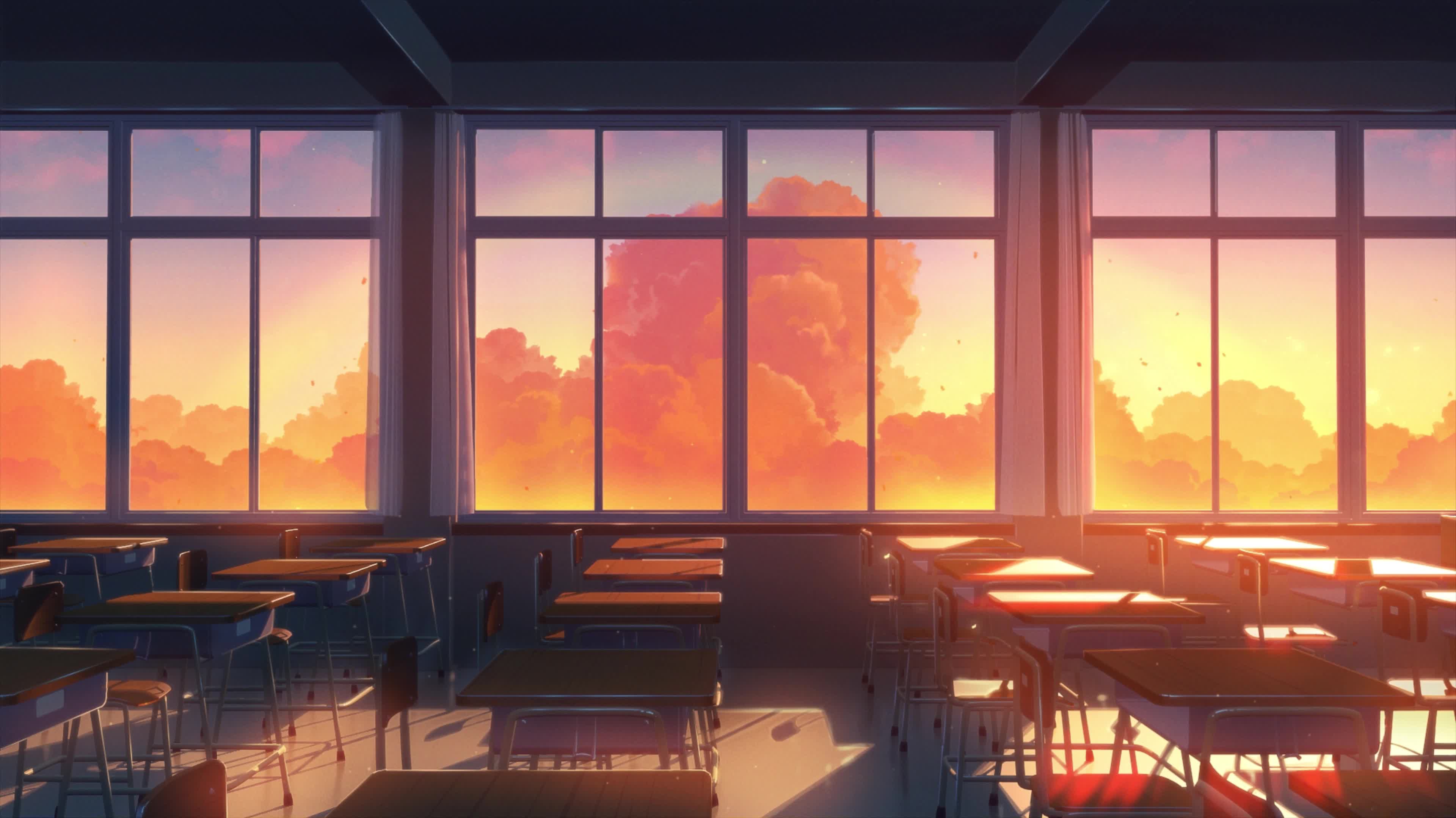 Evening Classroom 4K Live Wallpaper