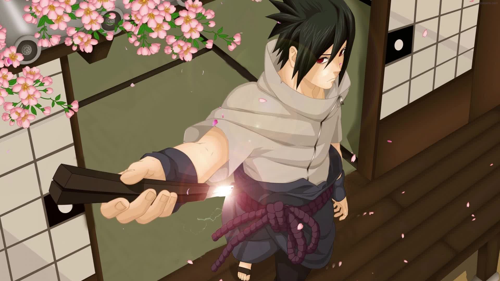 PC Sasuke Uchiha Blade HD Live Wallpaper