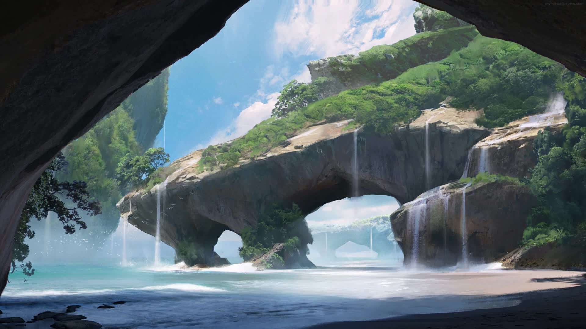 PC Fantasy Beach HD Live Wallpaper